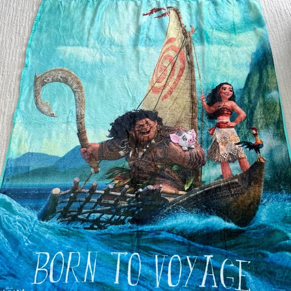 Disney Moana Soft Blanket Throw NWOT